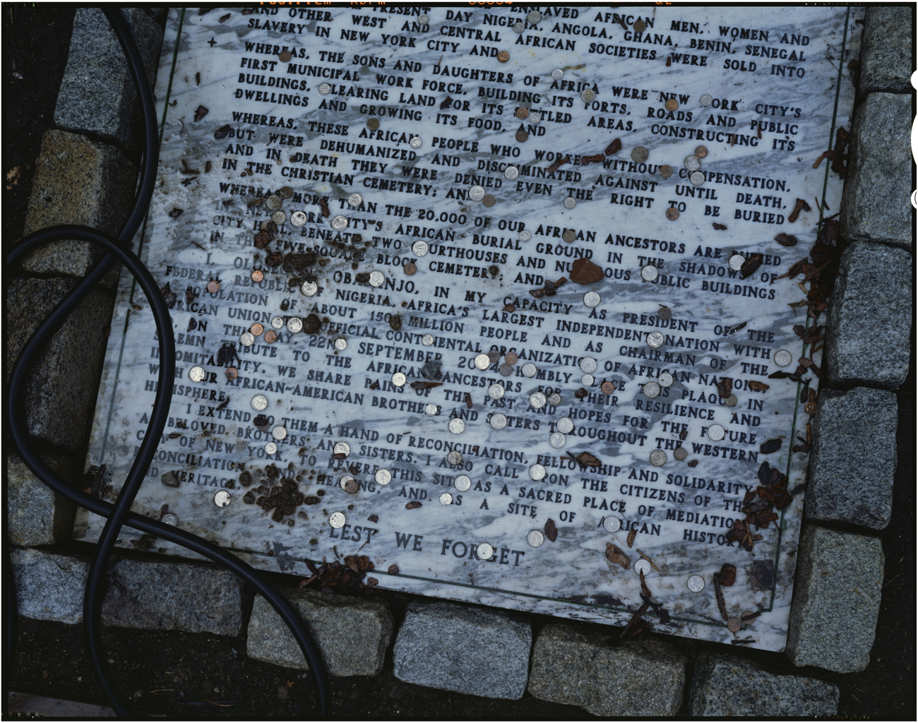 Negro burial ground, New York City, 2010