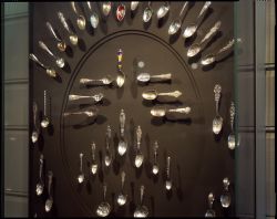 Spoon display, Mount Vernon, Virginia, 2017